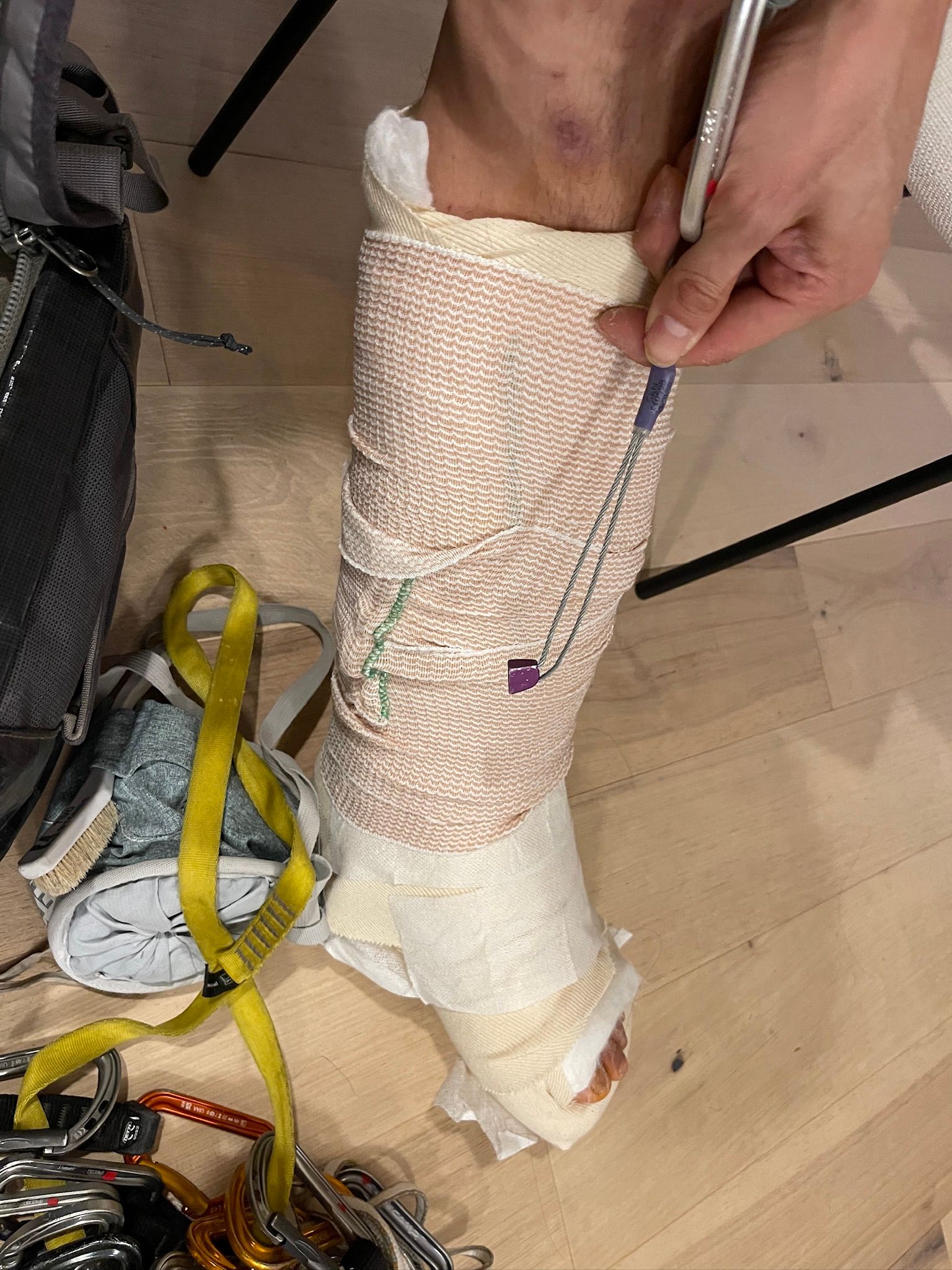 a micro nut which saved me from a more serious injury